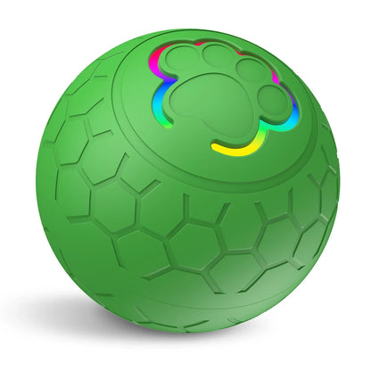 Smart Interactive Pet Ball - USB Automatic Rolling and Bouncing Toy with RGB Lights