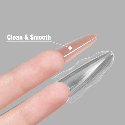 180pcs Sandwich Dual Nail Forms – 15 Sizes Coffin & Almond Nail Extension Molds for Manicure, Top & Bottom Forms