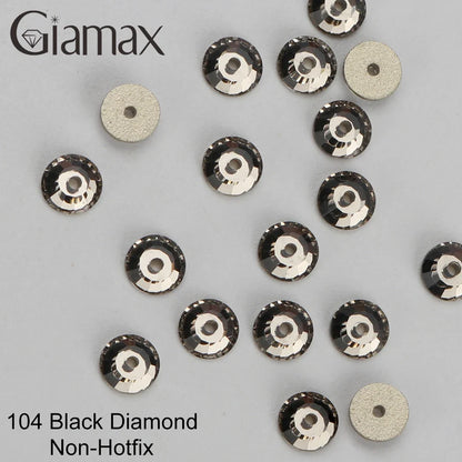 Giamax Purple Velvet Topaz Crystal Rhinestones - Flatback AB Sewing Stones for Garments, Clothes & Bags