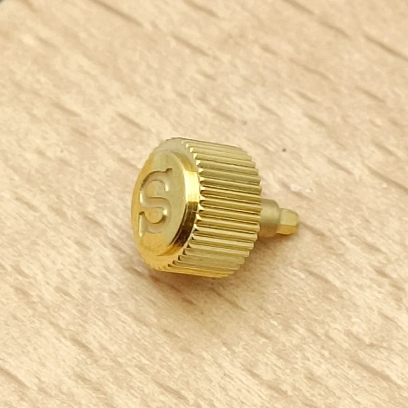 Silver, Gold & Black Watch Crown — Replacement for NH34/NH35/NH36 Movements SKX007
