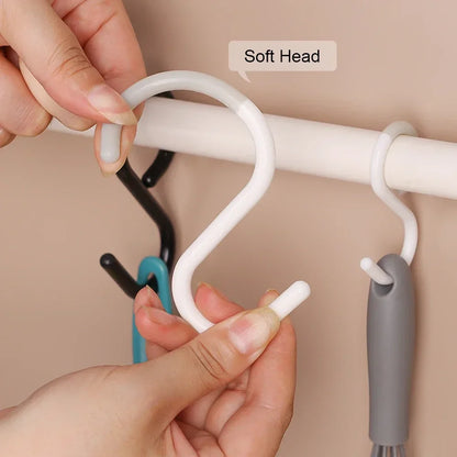 S-Shaped Multi-Purpose Hooks — Flexible Hanging Storage for Wardrobe & Kitchen Accessories