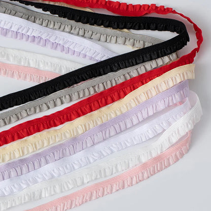 5m Elastic Lace Trim Ribbon for Dress Decoration, DIY Sewing & Crafts