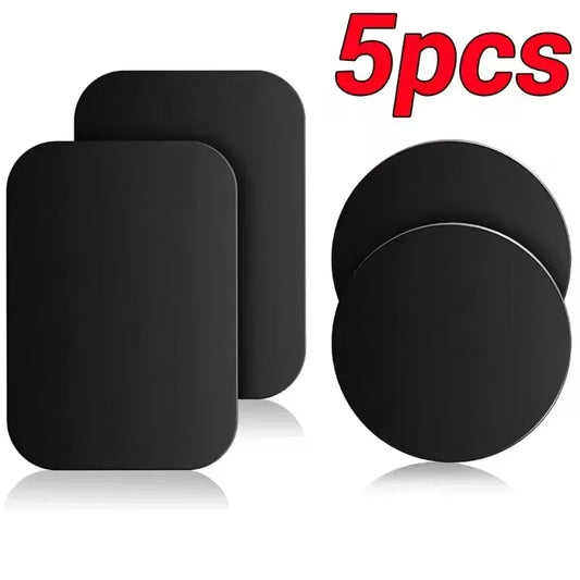 Metal Plate Discs for Magnetic Phone Holder – Round Iron Sheets for Car Mount Accessories (1/3/5 Pack)