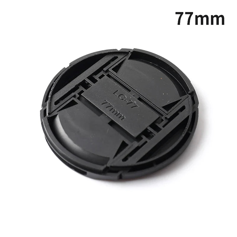 High-Quality Camera Lens Cap – Snap-On Front Lens Caps in 40.5mm, 49mm, 52mm, 55mm, 58mm, 62mm, 67mm, 72mm, 77mm, 82mm