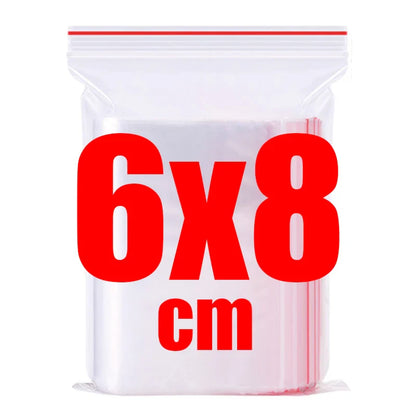 500/100pcs Self-Seal Transparent Plastic Bags – Storage Pouches for Jewelry, Food, Pills, Wholesale