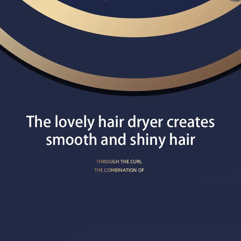 Anion Professional Hair Dryer — High-Speed Electric Turbine with Fast Drying & Thermostat