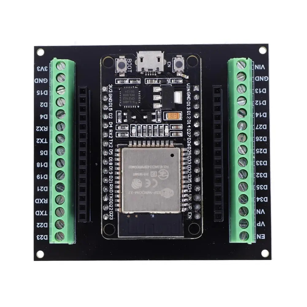 ESP32 ESP-WROOM-32 Development Board – Type-C WiFi & Bluetooth Module with ESP32 NodeMCU Breakout Board for IoT Projects