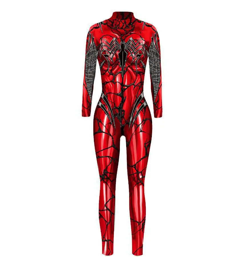 MINISO Women’s Cosplay Bodysuit – Sexy Spiderman, Iron Man & Gwen Stacy Jumpsuit for Halloween & Superhero Parties