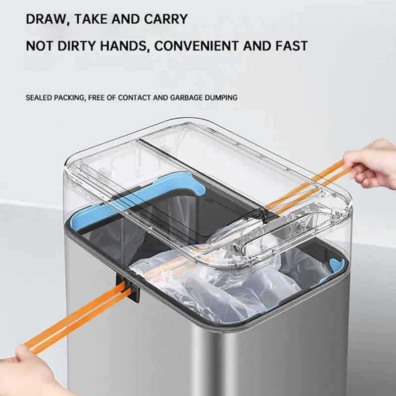Smart Stainless Steel Trash Can – 15-20L Automatic Sensor Wastebin for Kitchen & Food Waste Disposal