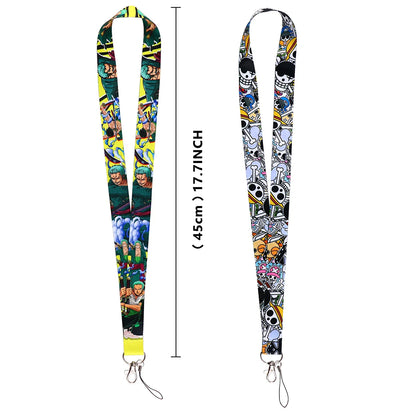 Japan Anime Zoro Neck Strap Lanyard – Keychain, ID Card, USB Badge Holder, Cute Gym Rope Gift