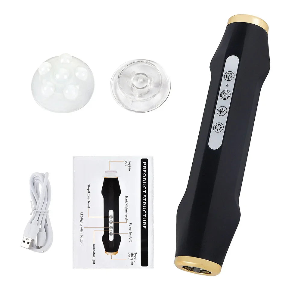 CO2 Glam Pod for Bubble Facial – Aqua Facial Skincare Pods with CO2 Serum Gel for Spa Treatment and Revive