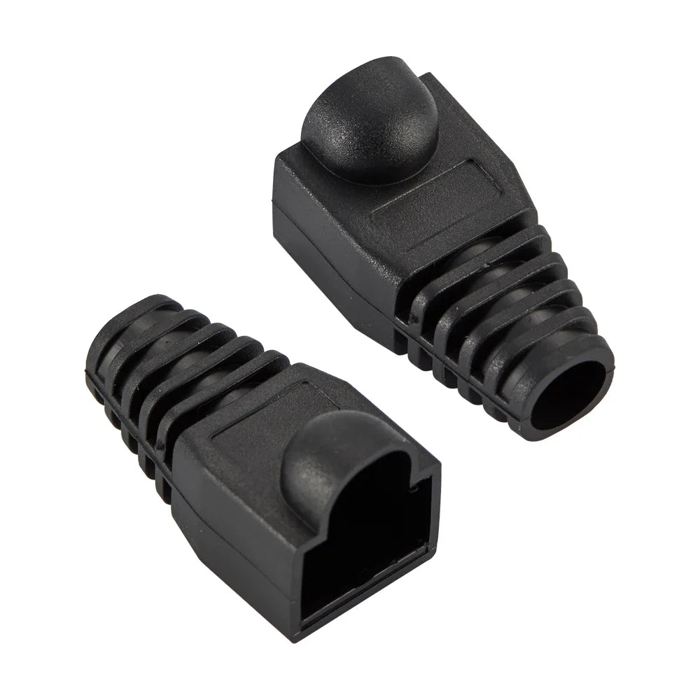 Mixed Color RJ45 Ethernet Cable Boots — Strain Relief Covers for CAT5E/CAT6 Connector Plugs