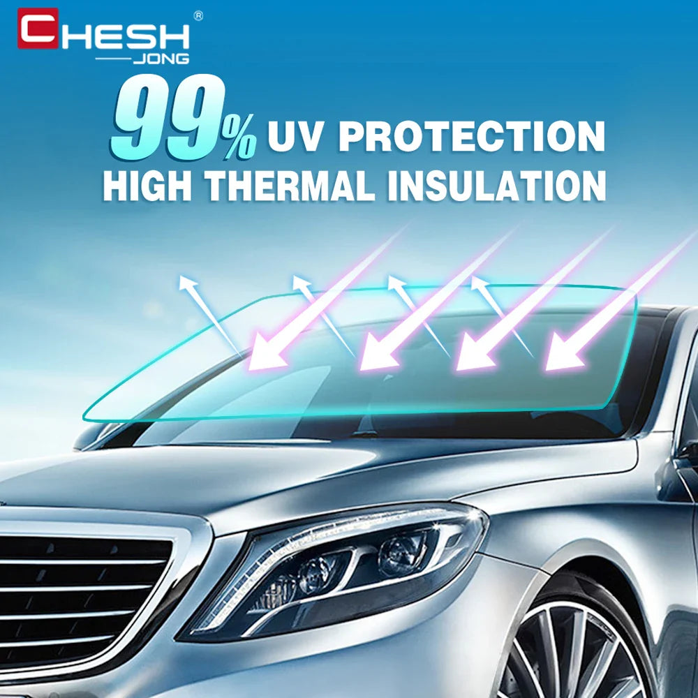 300x50cm Black Car Window Foils Tinting Film - VLT Solar Sun Shade Films for Side Windows - UV Protector Sticker Films