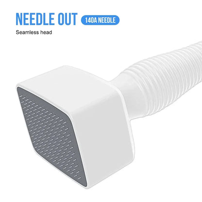 140A Derma Stamp Microneedling Face Roller – Adjustable Titanium Needle for Skincare, Beard Growth & Scalp Hair Treatment