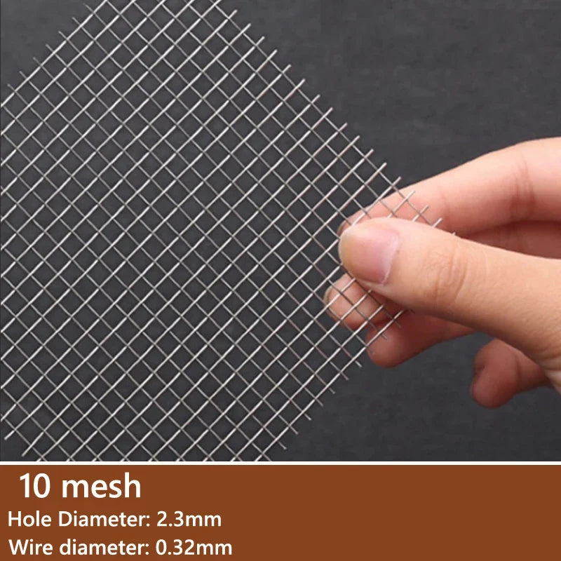 304 Stainless Steel Mesh Filter Sheets 4–400 Mesh Woven Wire Screen 1–5pcs High Quality Filtration Mesh