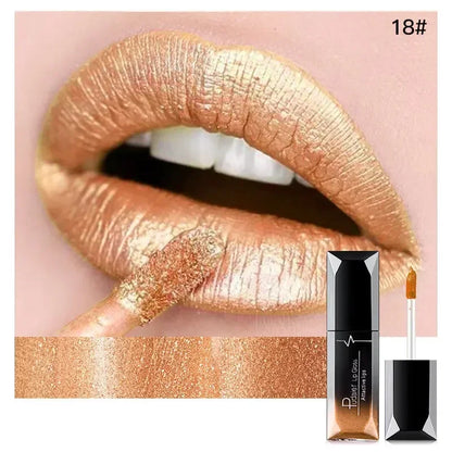 Pudaier Waterproof Matte Lip Gloss – Liquid Lipstick in Nude, Purple, Black Rose Shades