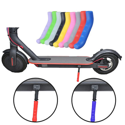 2PCS Brake Handle Grips Cover for Xiaomi M365 PRO Electric Scooter - Anti-Skid Foot Support Case, Blue Skateboard Accessories
