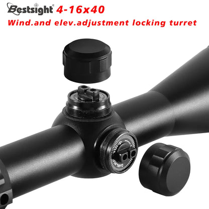 4-16x40 AOE Hunting Riflescope — Red & Green Illuminated Dot Scope for Airsoft & Sniper Rifles