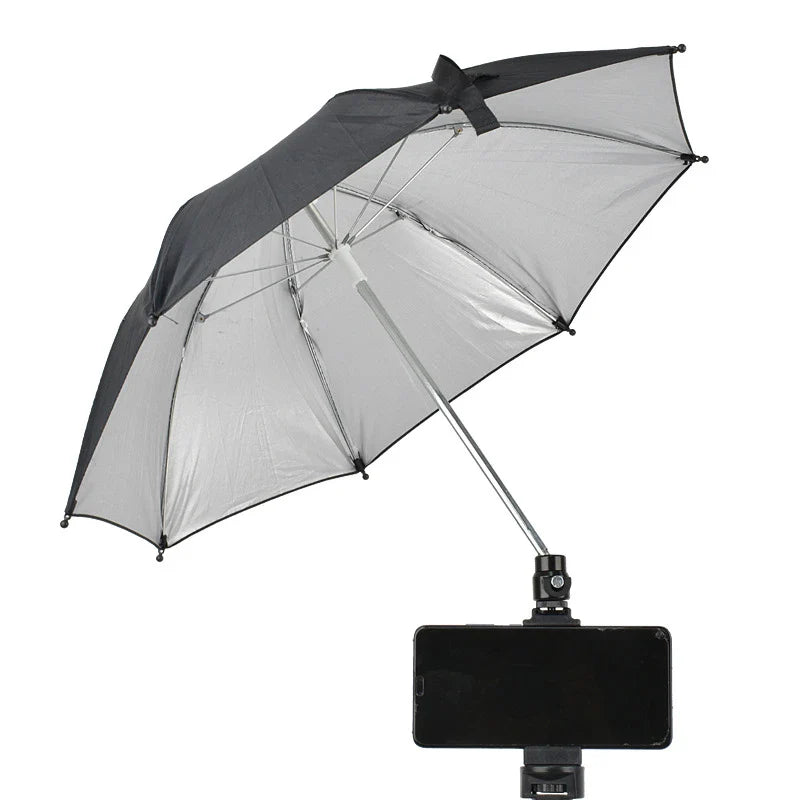 26/50cm DSLR Camera Umbrella – Black Sunshade & Rain Cover Holder for Photography