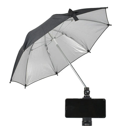 26/50cm DSLR Camera Umbrella – Black Sunshade & Rain Cover Holder for Photography