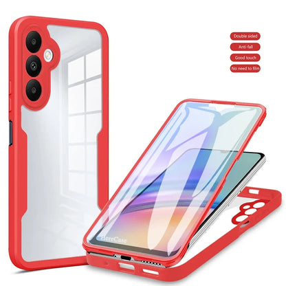 360° Full Body Screen Protector Case for Samsung Galaxy A Series - Transparent Shockproof Protective Cover