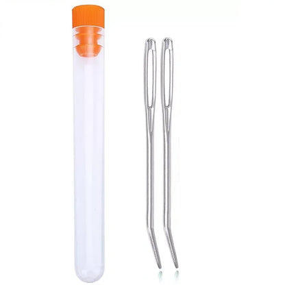 Knitting Yarn Needle Set – Bent Tip Tapestry Needles, Large Eye Blunt Needles for Hand Sewing, Knitting & Crochet