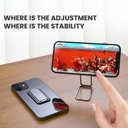 Metal Universal Finger Ring Phone Holder Stand Bracket - Mini 360 Degree Rotating Holder for Mobile Phone Pad with Back Sticker