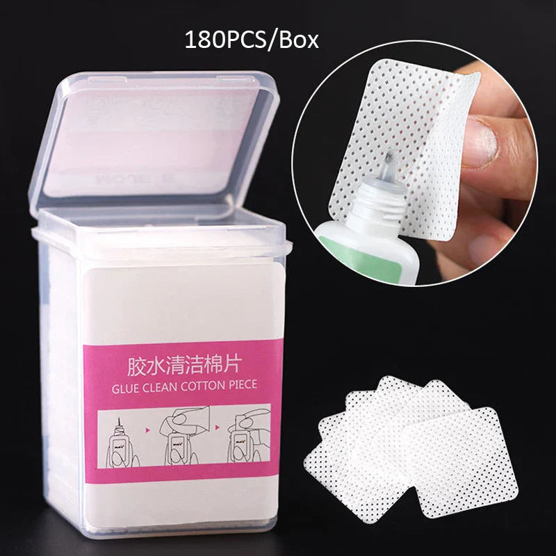 100–1000PCS Lint-Free Cotton Pads – Professional Nail Wipes for Gel Polish Removal & Nail Art Cleaning