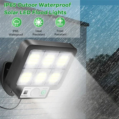 LED Solar Split Wall Lamp - Motion Sensor, 3 Mode Outdoor Waterproof Security Light for Garden & Street