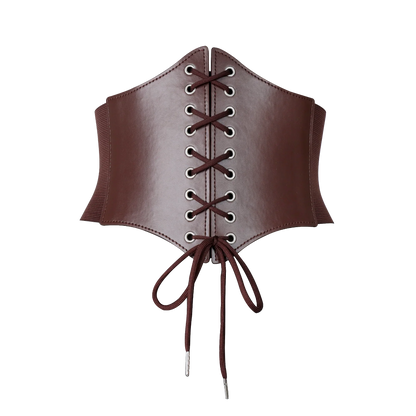 Medieval Wide Leather Armor Belt - Steampunk Waist Costume Accessory for Men & Women, Viking Knight Antique Waistband for LARP & Cosplay