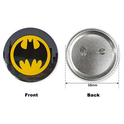 DC Comics Batman Cartoon Tinplate Lapel Pin – Funny Collar & Backpack Jewelry Gift