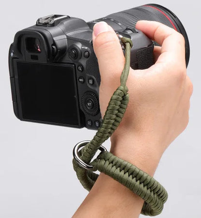 Camera Wrist Strap Hand Grip – Paracord Braided Strap for Pentax, Panasonic, Canon DSLR Cameras Accessories