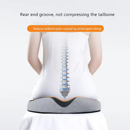 Memory Foam Hemorrhoid Seat Cushion – Donut-Shaped Pain Relief for Sciatica, Tailbone & Bed Sores, Travel & Office Use