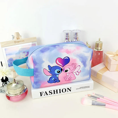 Anime Stitch Fully Printed Flap Pencil Case – Cartoon Stationery Bag for Primary & Secondary Students