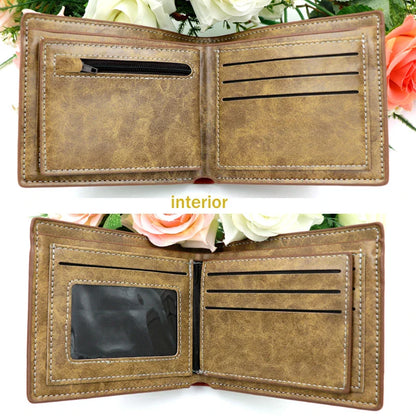 Anime Scout Regiment Khaki Men's Wallet – Folding Purse with Stylish Design