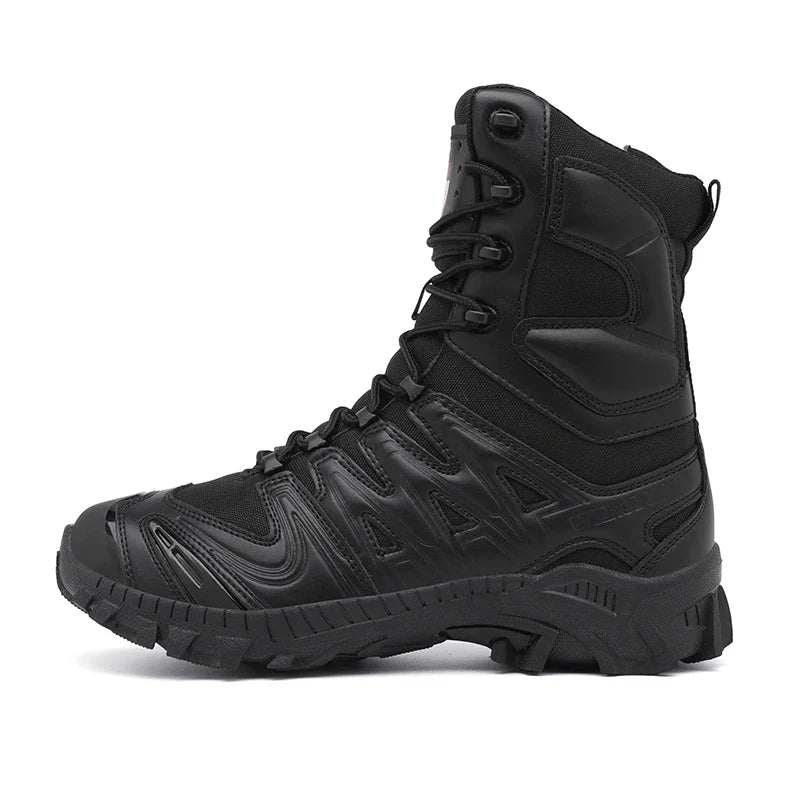 Special Forces Desert Combat Boots - Men's Tall Wear-Resistant Tactical, Waterproof Training & Outdoor Mountaineering Sports Boots