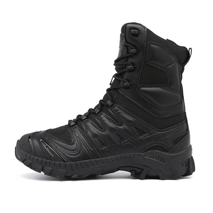 Special Forces Desert Combat Boots - Men's Tall Wear-Resistant Tactical, Waterproof Training & Outdoor Mountaineering Sports Boots