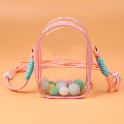 Labubu Doll Protective Case — 15cm Cotton Sitting Party Storage & Dustproof PVC Shoulder Bag