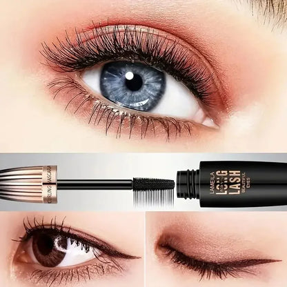 Waterproof 4D Mascara – Thick, Long, Smudge-Proof, Plumping & Curling Eye Makeup