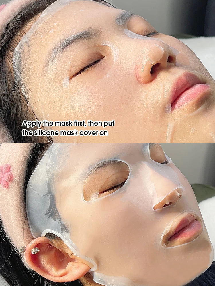 Silicone Mask Cover - 3D Hanging Ear Type, Anti-Slip & Anti-Fall, Fixed Mask Auxiliary Device, Fresh-Keeping Protective Cover