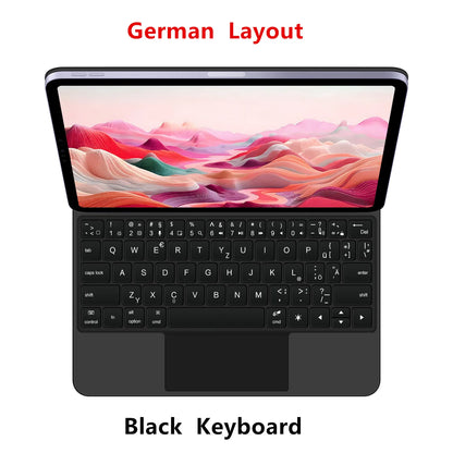 Backlight Magic Keyboard Case for iPad Pro 11/13 & iPad Air 11/13 Inch (2024) – M4/M2 Smart Folio Cover