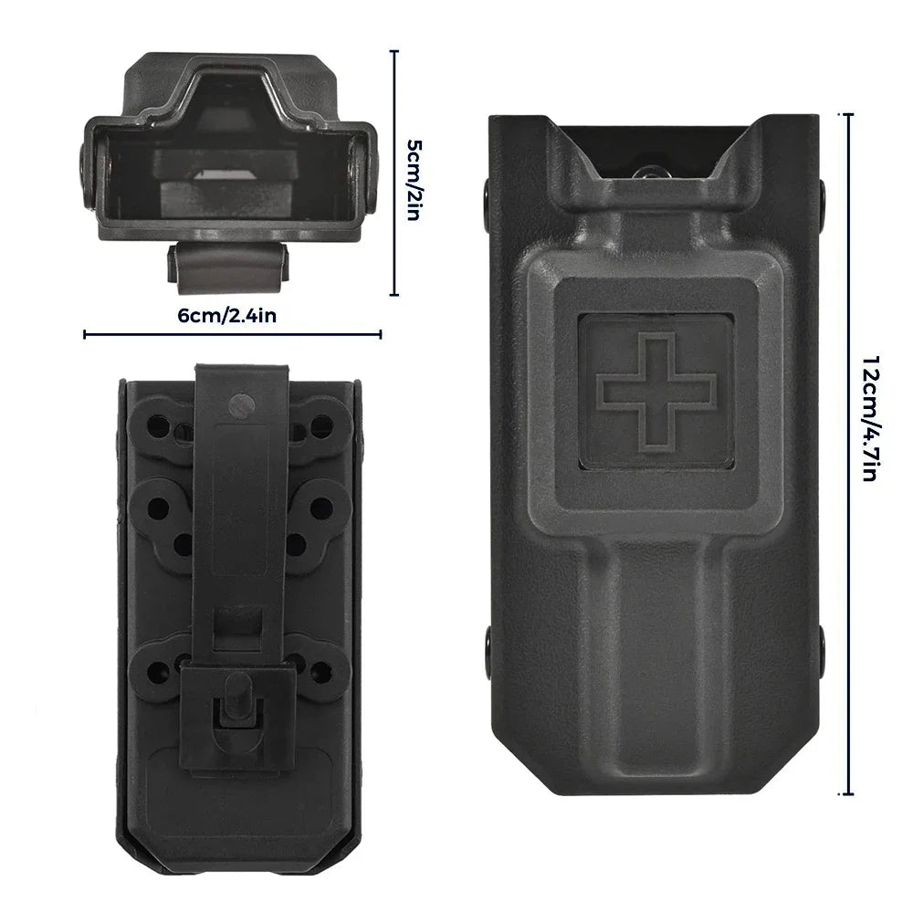 Outdoor EMT Tourniquet Storage Pouch - Nylon Medical Gear Holder for Molle Survival Kits