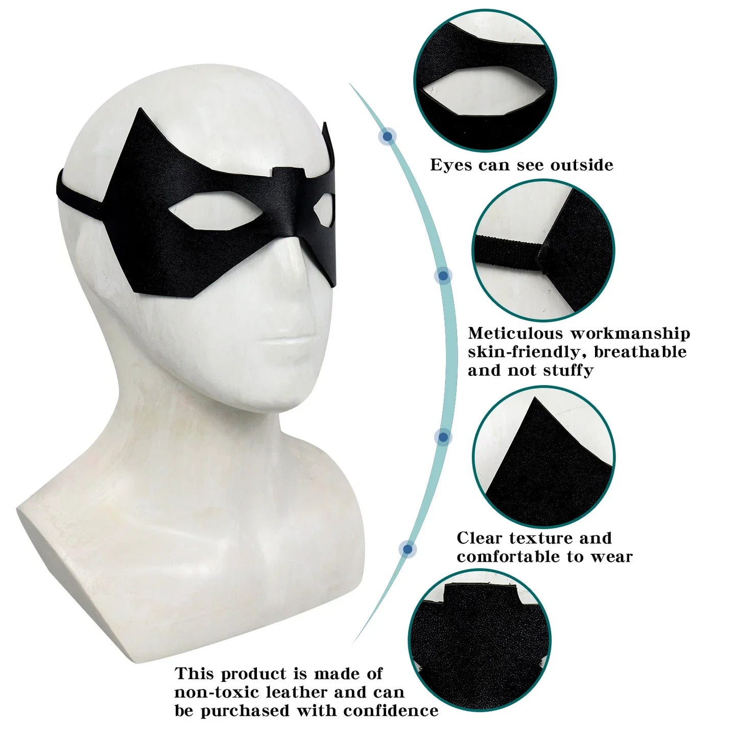 Bulex Nightwing Cosplay Costume – Adult Bat Superhero Outfit with Eye Mask for Halloween & Masquerade