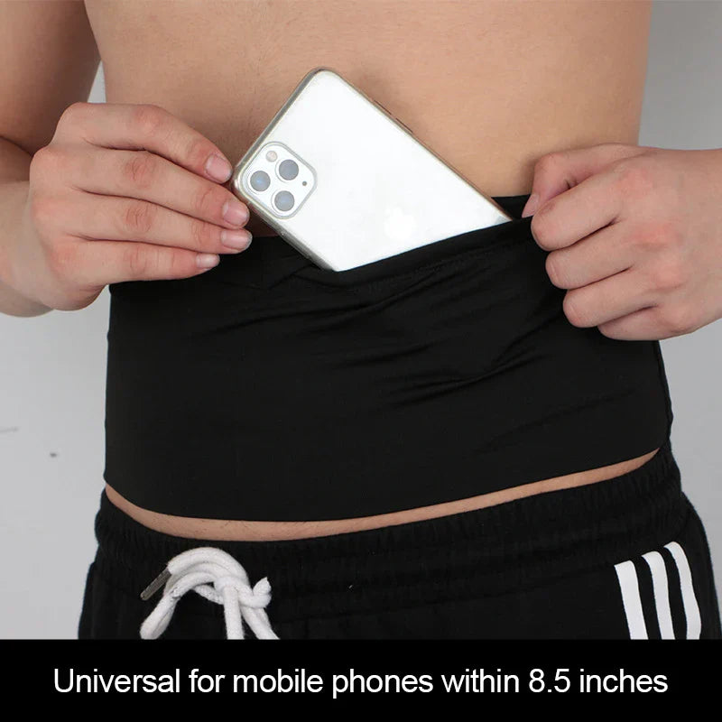 Invisible Running Waist Bag: Lightweight Marathon Yoga Belt with Large Capacity for Mobile Phone - Professional Sports Fanny Pack