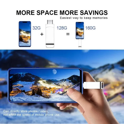 Xiaomi 16TB USB 3.2 Flash Drive — High-Speed Waterproof Type-C 2-in-1 Storage for Mobile & PC