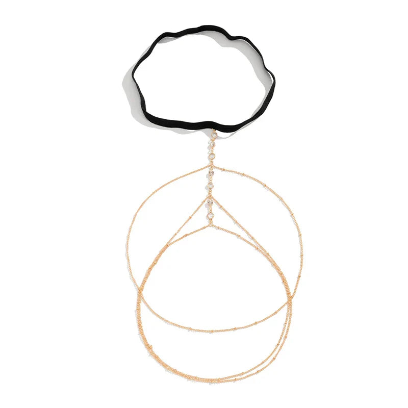 2024 Women’s Bohemian Thigh Chain – Double-Layer Star Body Chain Fashion Metal Leg Jewelry