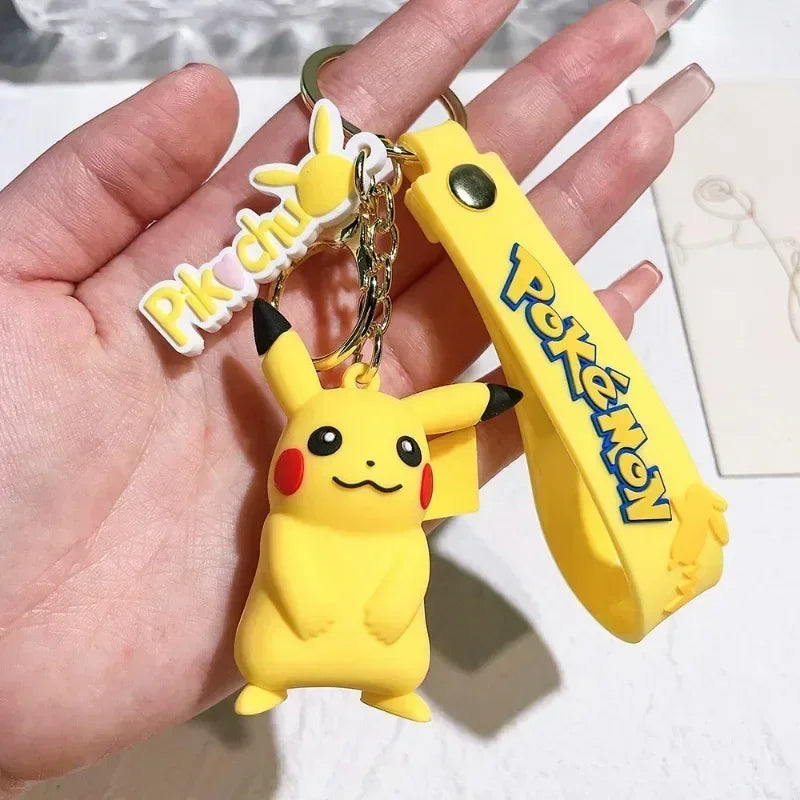 Kawaii Pokemon Key Ring – Pikachu, Charmander, Psyduck Cartoon Pendant