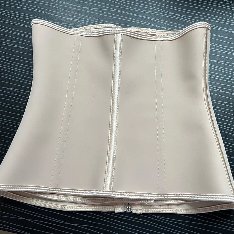 Colombian Latex Waist Trainer: Double Compression BBL Shaper with Tummy Control - Slimming Sheath, 13 Steel Bones Belt