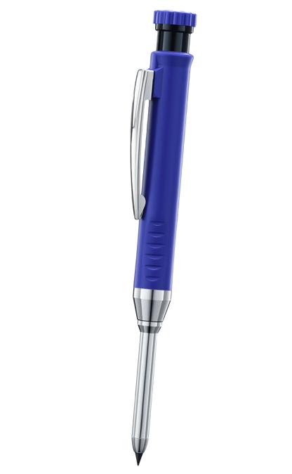Carpenter Mechanical Pencil Set - 2.8mm Solid Woodworking Pencil With Sharpener & 3 Color Refills For Construction Tools