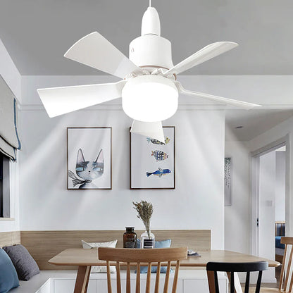 30W Ceiling Fan with LED Light – Dimmable Remote Control, E27 Base Smart Fan for Bedroom & Living Room
